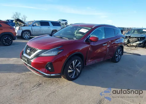 2022 Nissan Murano Sl Intelligent Awd из США, поврежденный, VIN 5N1AZ2CS1NC120507